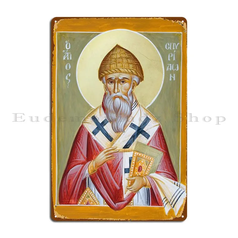 St Spyridon Metal Plaque Poster Printed Bar Kitchen Cinema Garage Tin Sign Poster