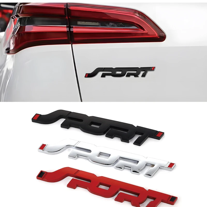 Car Accessories Sticker Styling Metal 3D  Auto Car Trunk Racing Fashion Sport Word Letter Logo Emblem Badge Decal Sticker