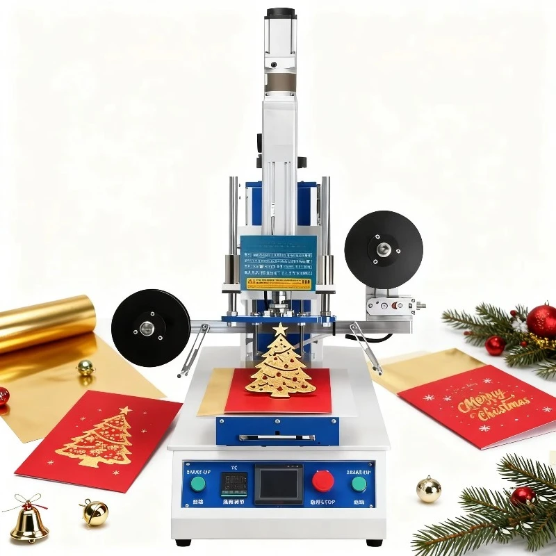 Electric Bronzing Intelligent Control Embossing Punching Hot Stamping Machine for Leather Plastic Box Paper Articles Hot Press