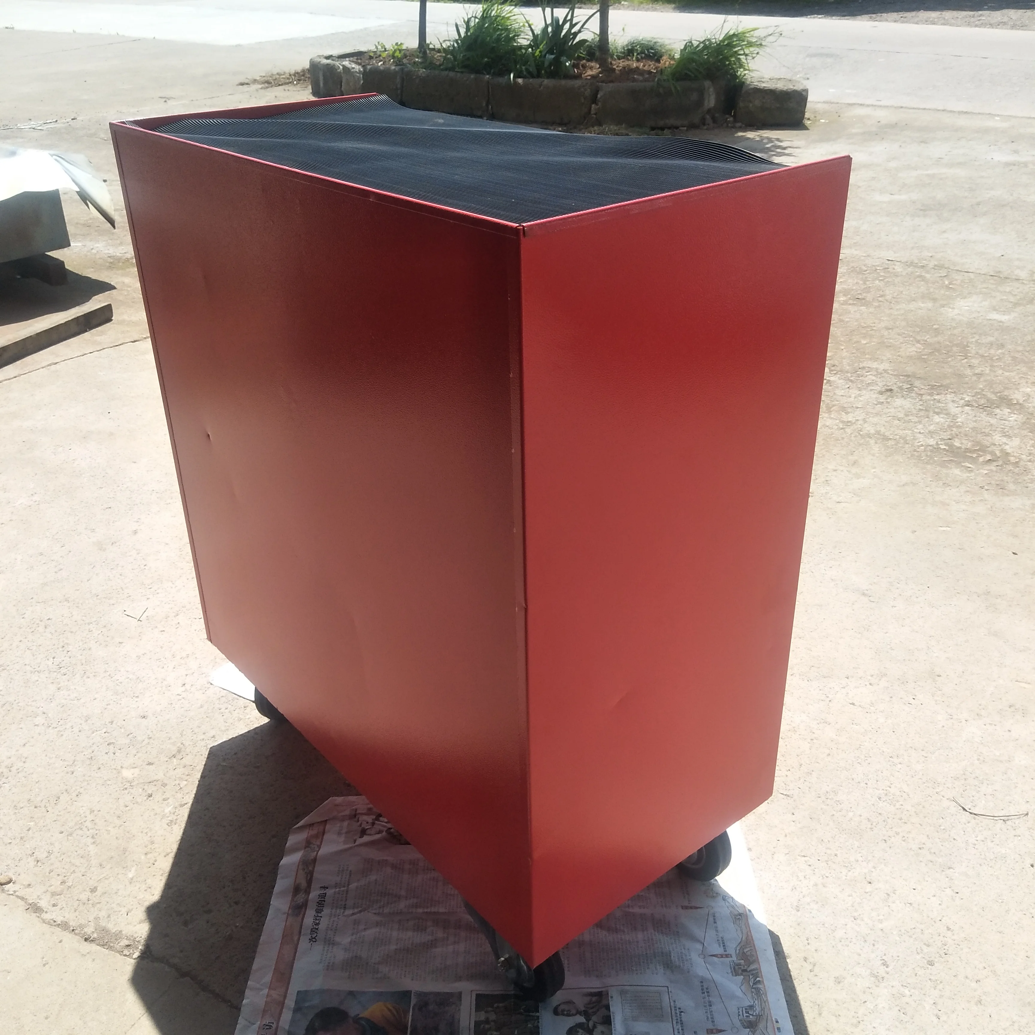 a forSeven Layer SPCC Steel Tool Cart Thickened Shelves Heavy Duty Mobile Workshop Storage Trolley With Handle and Locking