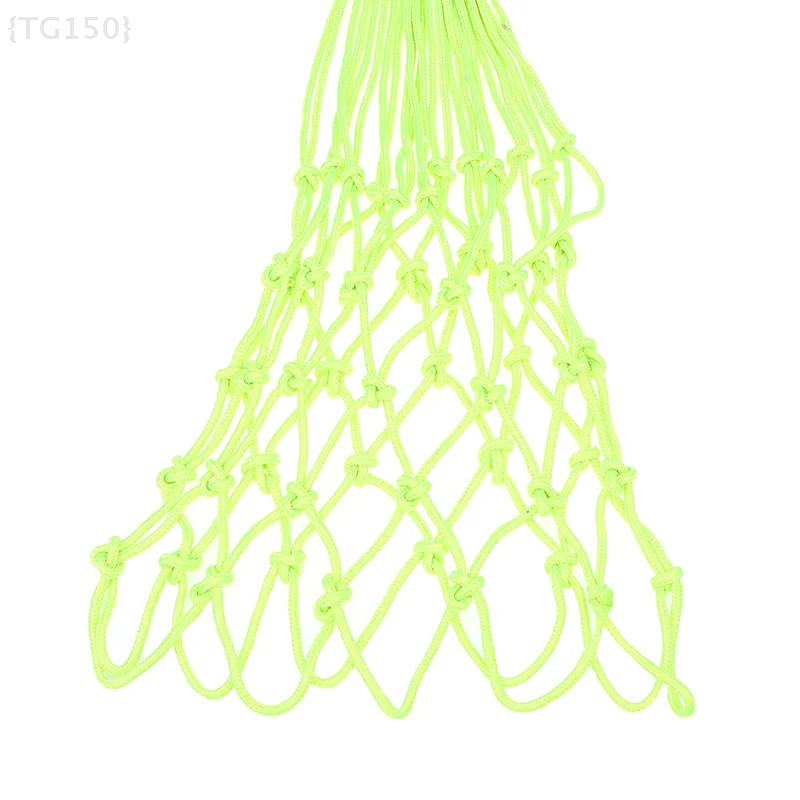 High Visibility Night Basketball Net, Glowing Fluorescent Green Nylon Net For Low Light Training & Evening Games