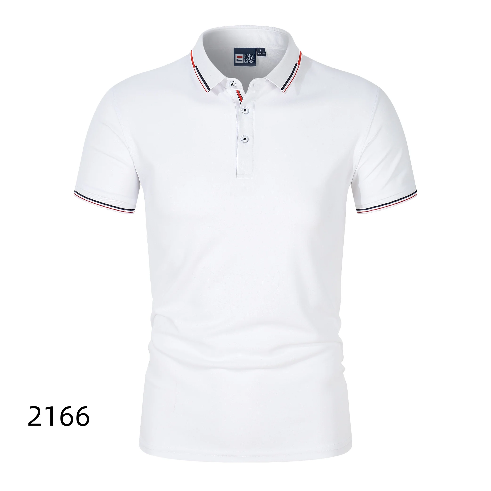 قمصان بولو رجالية صيفية رفيعة بأكمام قصيرة، قميص بولو رياضي كاجوال، ملابس علوية للرجال #4