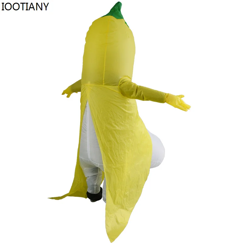 Evil Banana Cosplay Inflatable Suit Funny Bar Amusement Park Costume Holiday Party Fruit Adult Roleplay Costumes Halloween Set