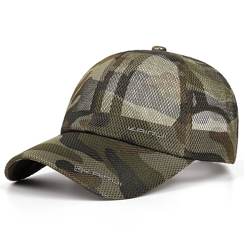 2025 Simplified New Full Network Breathable KAIRUI Net Hat Street Dance Hip Hop Hat Outdoor Leisure Sunshade Baseball Hat Unisex