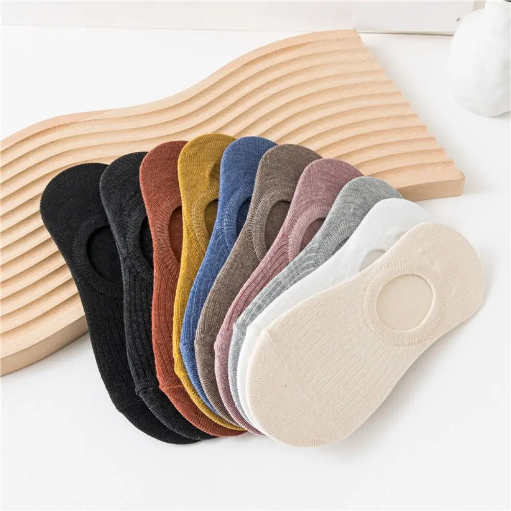 10Pairs Soft Mesh Invisible Boat Socks Thin Breathable Short Ankle Socks Sweat Absorbent Non Slip Short Hosiery Girl