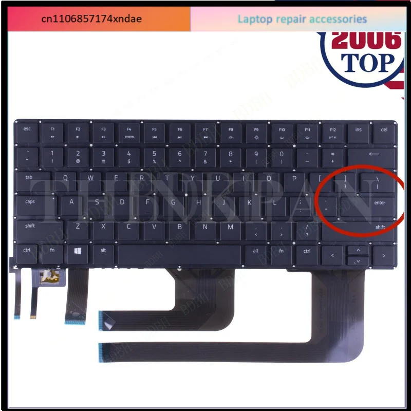 Original US Keyboard with Backlit for For Razer Blade 15 Advanced 2020 RZ09-0330