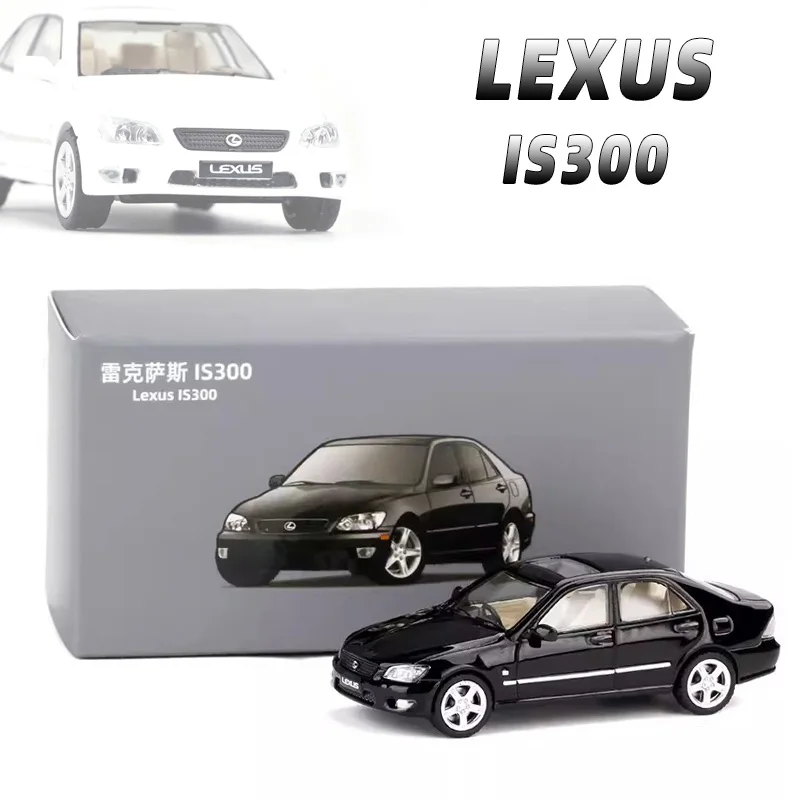 

Модель классического спортивного седана JKM 1/64 Lexus IS300, литая модель автомобиля, Металлическое шасси, коллекционные модели с орнаментом