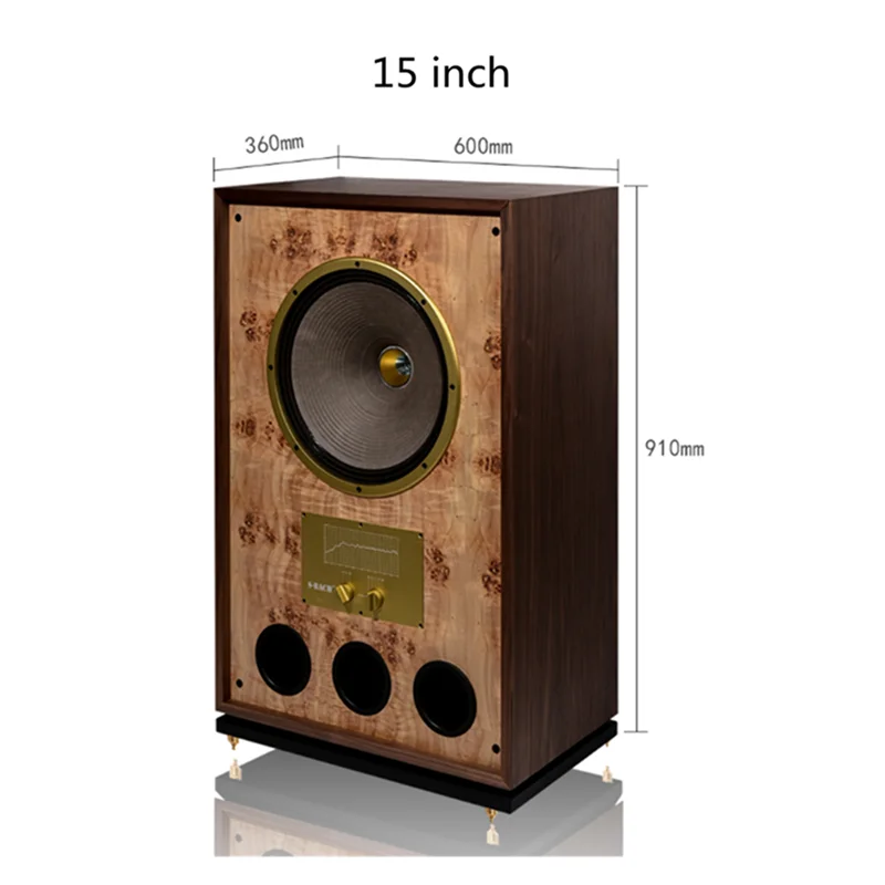 

SBH-1 S-BACH 12 Inch/15 Inch Coaxial Speaker 2 Way 2 Unit HiFi Monitor Floor-Standing Speaker With 8Ω/400W