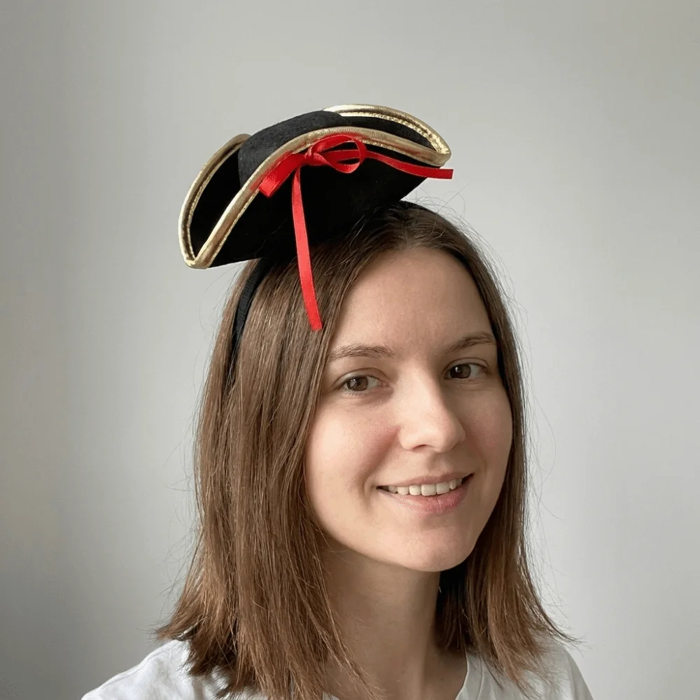 Cute Bow Halloween Headband Role Play Head Wear Pirate Cap Festival Party Hairband Cosplay Headpiece Halloween Festival