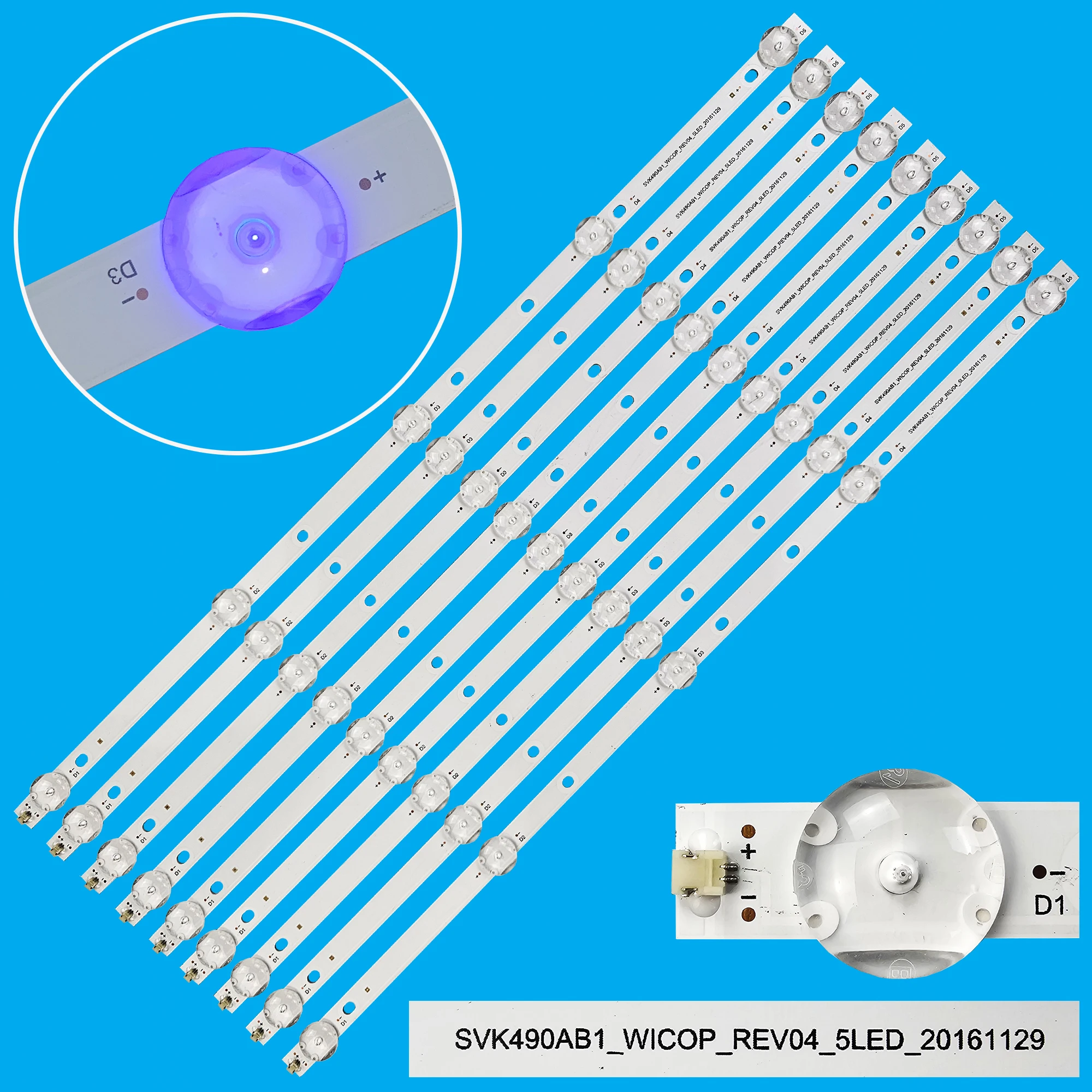 Imagem -06 - Fita de Retroiluminação Led para Svk490ab1_wicop_rev04_5led_20231129 49c310x