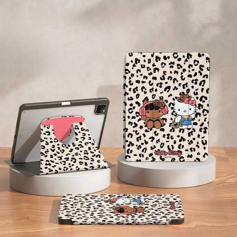 

Чехол Hello Kitty для iPad Funda Ipad 8/9/10 10,2 дюйма A16 Air 4 5 M2 M3 10,9 дюйма 11 дюймов Чехол для планшета Pro4 5 6 12,9 дюйма M4 Защитный чехол