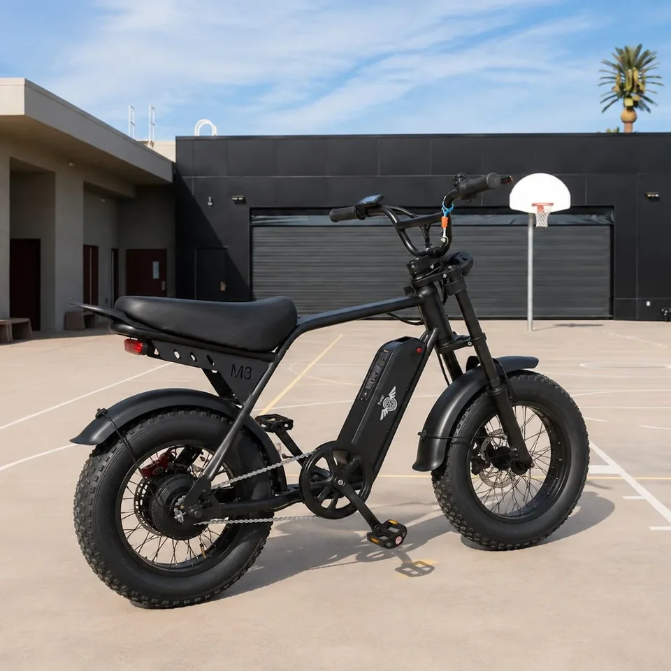 Freego M3 750W Electric Bike for Adults 16 × 4.0” Fat Tire 48V 13AH Battery 20 MPH Off-Raod e Bike Electric Mountain Bike image 6