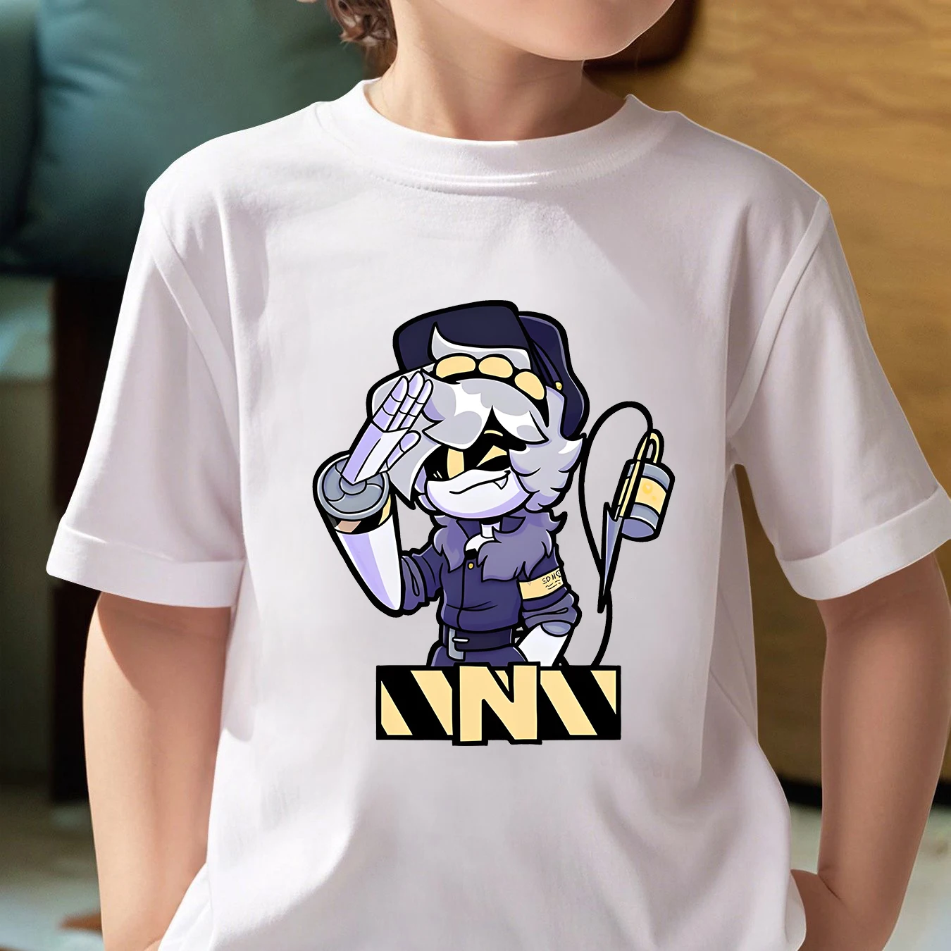 Camiseta con estampado de Murder Drones para niños, ropa para niñas, camiseta de manga corta de verano, ropa de moda para niños, camisetas informales de algodón para niños