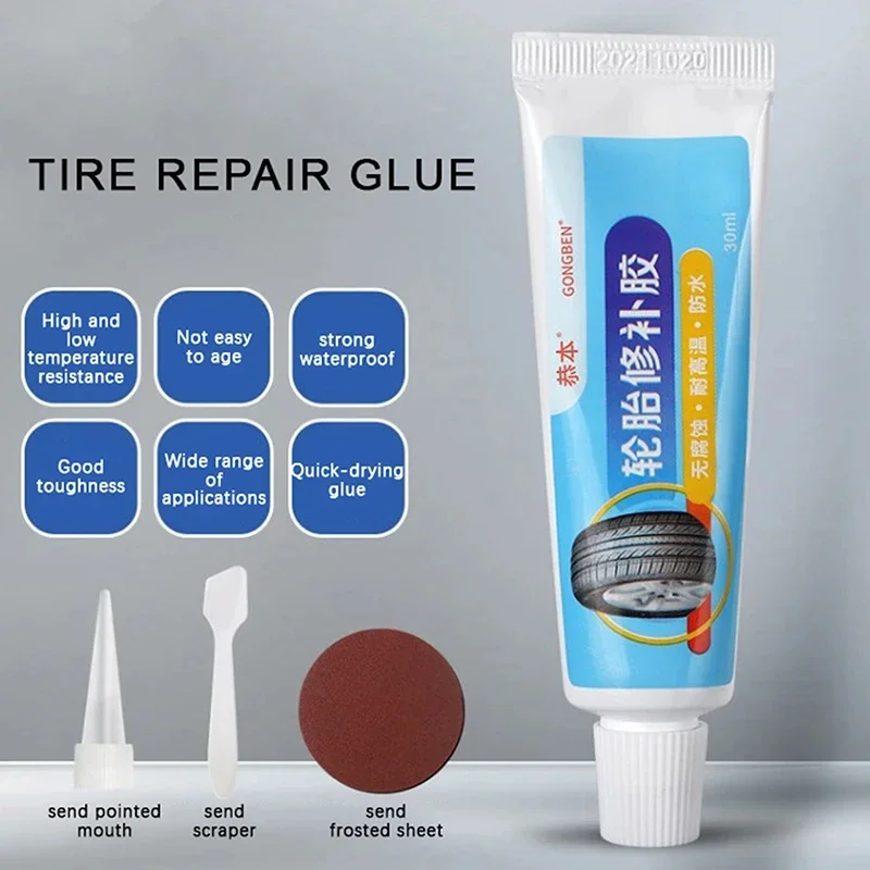 Car Motorbike Bicycle Tyre Tire Repair Sealant Liquid Rubber for Tire Repairing Glue Liquid Strong Rubber Adhesive Glue Tool