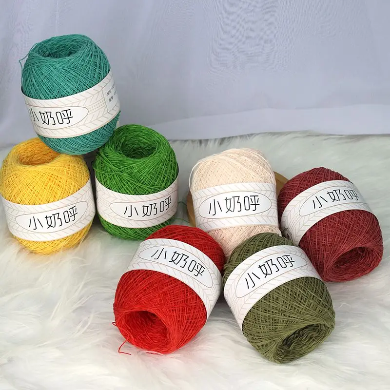 1MM Ultra-fine Yarn Matte Chenille Crochet Hand Woven Hat Sweater Doll Plush Yarn Milk Cotton Yarn for Crochet Chenille Wool