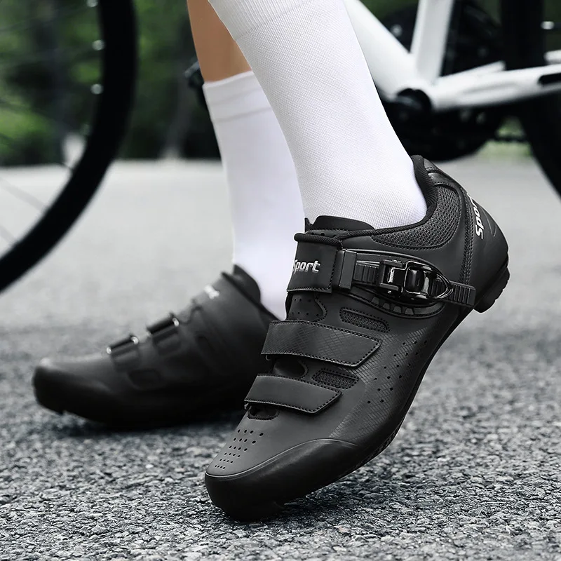 Lock-Free Cycling Sneakers for Men and Women, Breathable Bicycle Shoes, Mountain Bikes, Road Bikes, Hard Soles, New