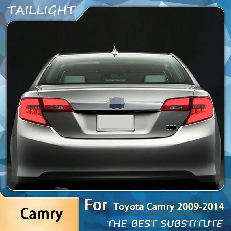 Feux arrière de voiture pour Toyota Camry 2009 – 2014, feu arrière LED Style DRL, Signal de course, frein, stationnement de recul
