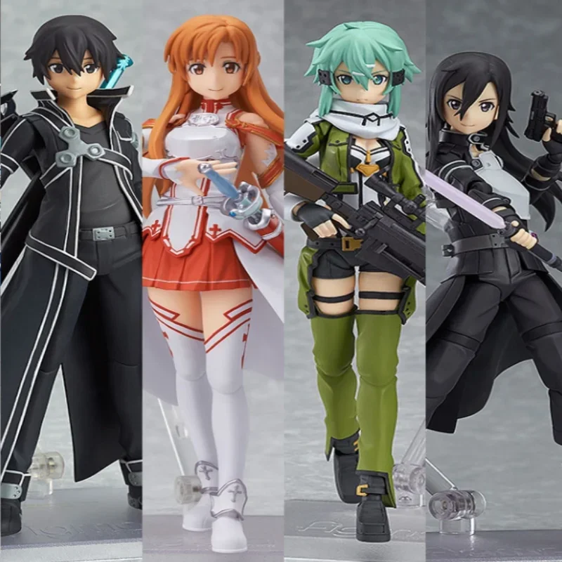 

2023new Figma Anime Sword Art Online 15cm Ausna kirigaya kazuto Boxed Action Figure Toys