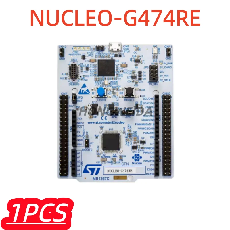 

1 шт./лот, 100% новая плата разработки NUCLEO-G474RE MCU Nucleo-64 STM32G474RET6, оригинал