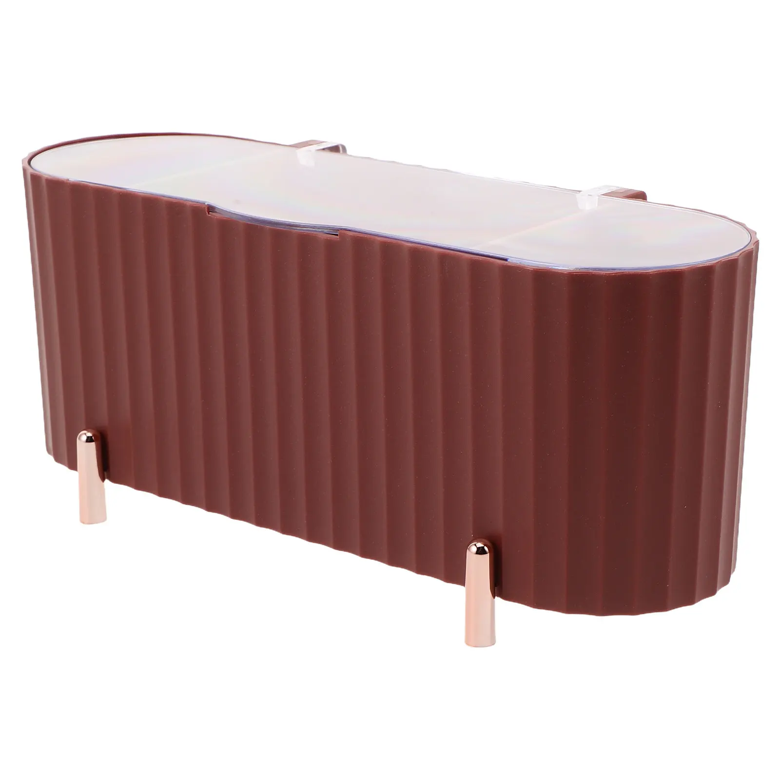 Sanitary Napkin Storage Box Lid Multi Functional Organizer Makeup Pad Holder Facial Care Product Bathroom Container Compact