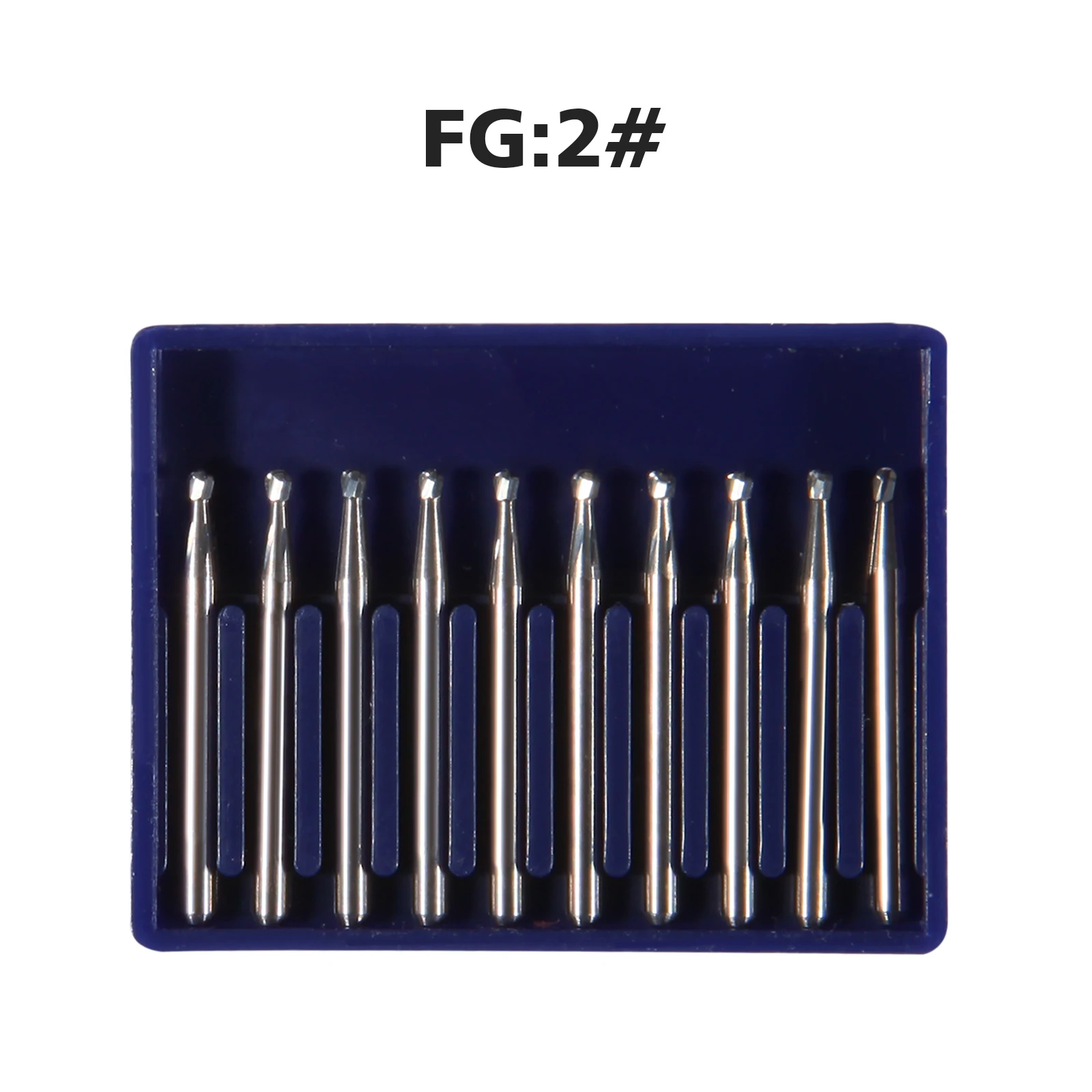 10 Pcs/box Dental Rodada Carbide Aço Burs FG 1.6 Bur Brocas De Polimento Para Alta Velocidade Handpiece Alta Qualidade