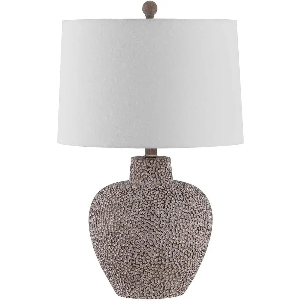 

24-inch Grey LED Table Lamp with Bulb, Suitable for Bedroom, Living Room, Home Office, and Nightstand