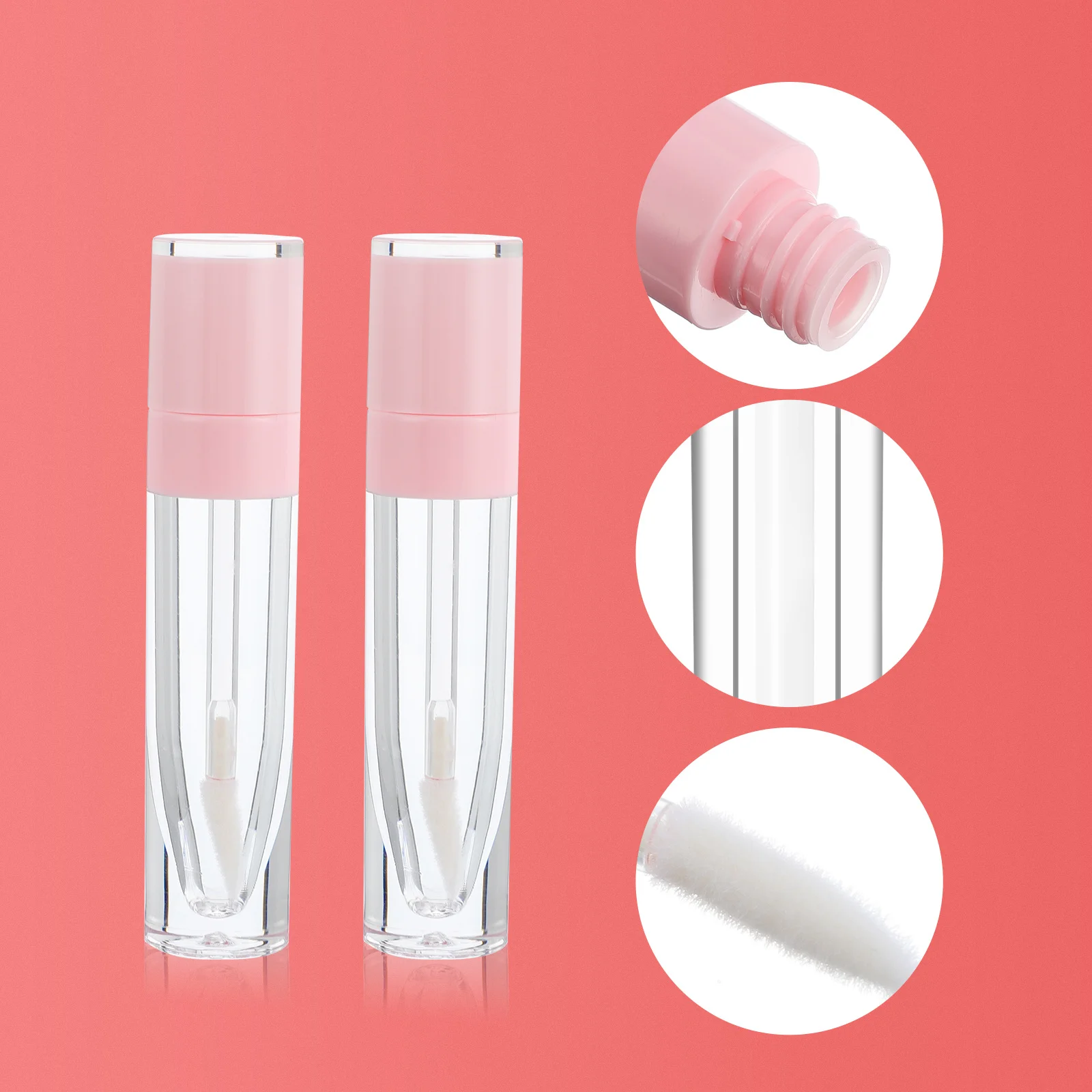 10 Stuks Lege Lipgloss Containers Ronde Buis Voor Handgemaakte Lippenbalsem Monsters Draagbare Lekvrije Make-Up Tas Vriendelijke Sub Flessen