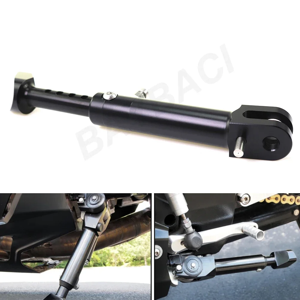 Motorcycle Aluminum Adjustable Kickstand For Kawasaki Z900RS Z 900 RS Z900 RS 2018 2019 2020 Foot Side Stand Support Black