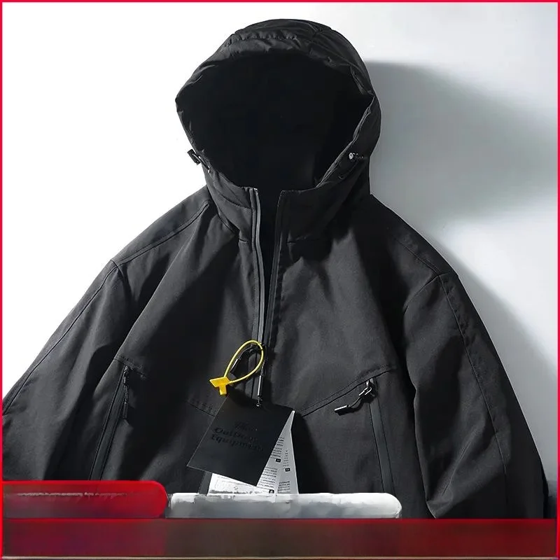 

Outdoor Soft ell Hooded Cotton Jaet Men's New Autumn Winter Warm Casual Thiened Cotton Padded Vest Youth Faion