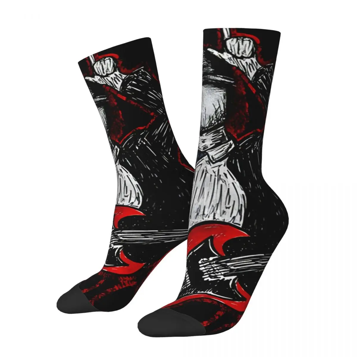 

Funny Happy Cool Men's Socks Vintage Harajuku A-ACDC Hip Hop Novelty Casual Crew Crazy Sock Gift Printed