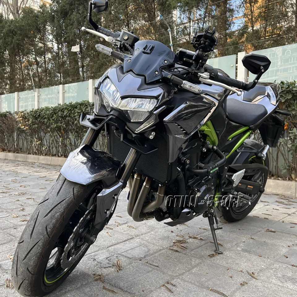 ゴルチェ　ノースリーブ Carbon fiber Motorcycle Z 900 Naked Front Spoiler Winglet