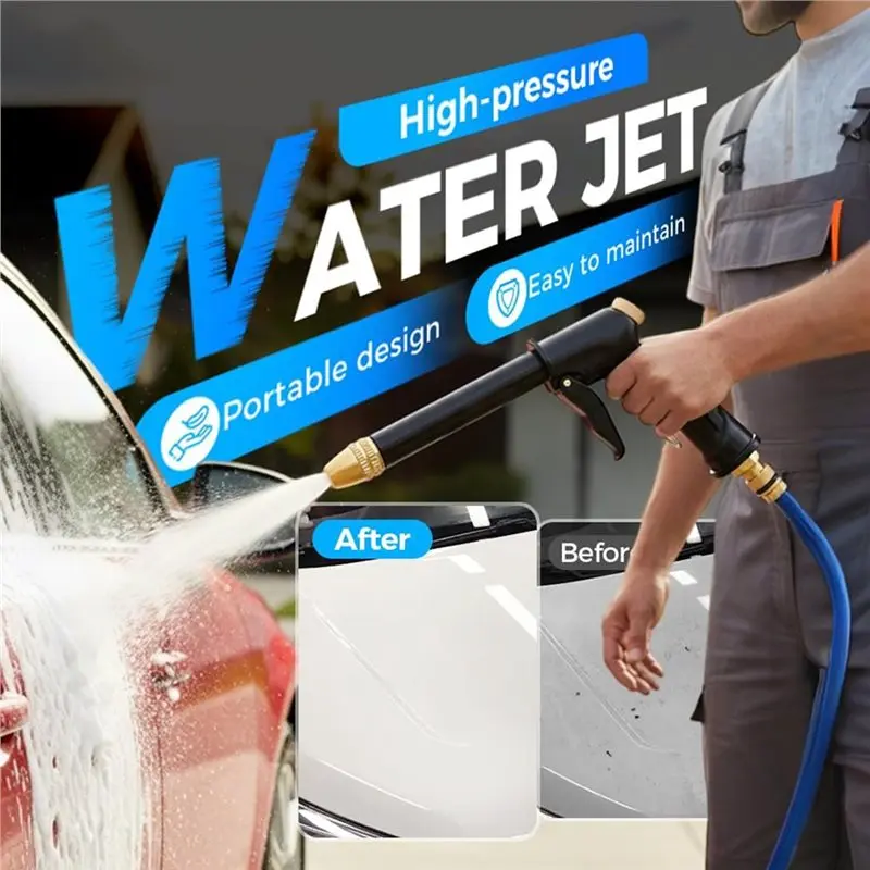 

LIKE WISH For Garden Hose Compatible Jet Nozzle Power Washer, Pressure Washer Wand Featuring 3 Jet Nozzles For Car Washing
