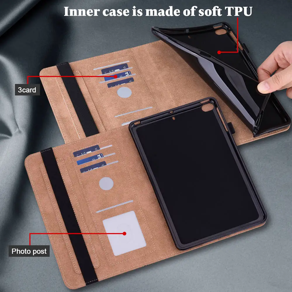 For Funda Huawei Matepad 11 2021 MatePad Pro 10.8 PU Leather Shell For Huawei MediaPad T3 T5 M5 Lite 10 Tablet Cover