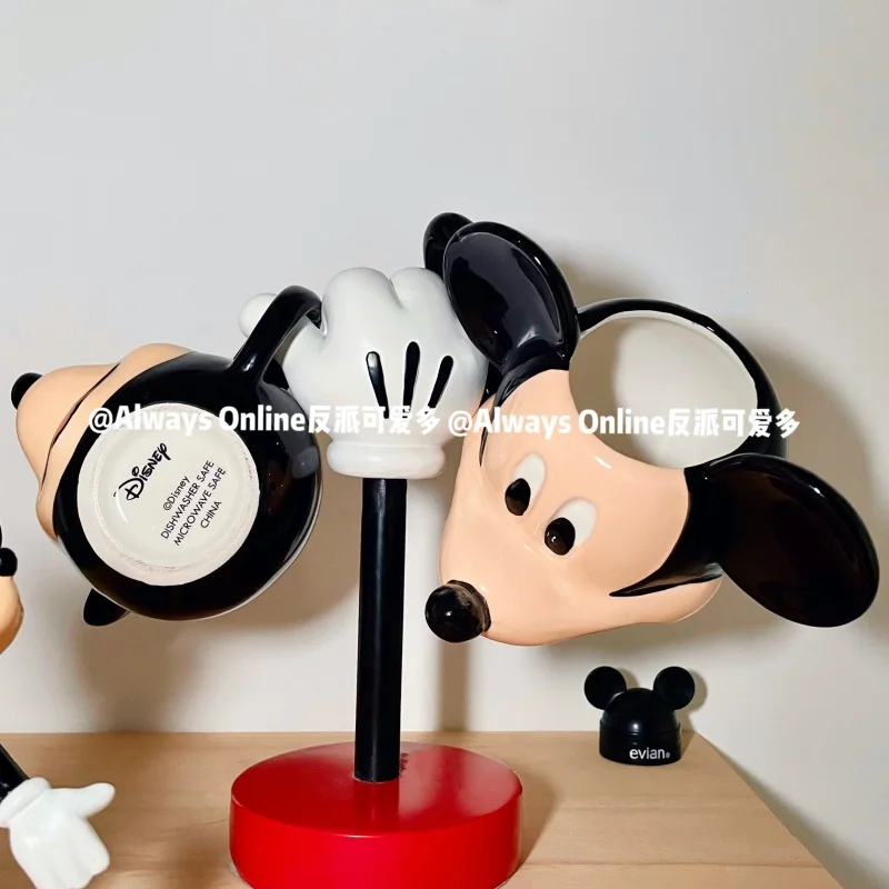 Disney New Cute Mickey Mouse lampka nocna Mickey żywica wielofunkcyjny stojak kreatywne rzemiosło dekoracja prezent urodzinowy