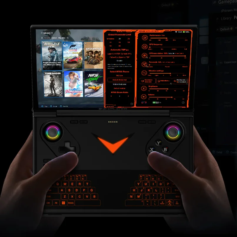 أداء OneXPlayer G1 الجديد المحمول للغاية AMD Ryzen ™   AI 9 HX 370 Qculink كاميرا الكمبيوتر المحمول ألعاب الكمبيوتر يفوز وحدة تحكم الألعاب