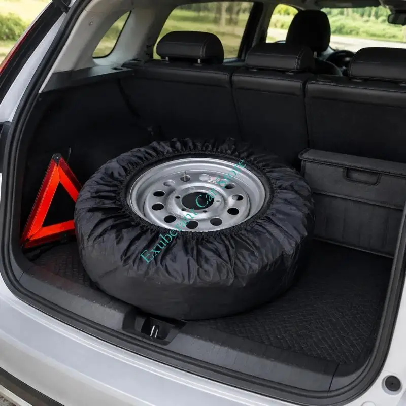 Adjustable Spare Tire Storage Cover Dust‑proof with Elasticized Opening and Flexible Fabric Construction for Spare Tire Storage