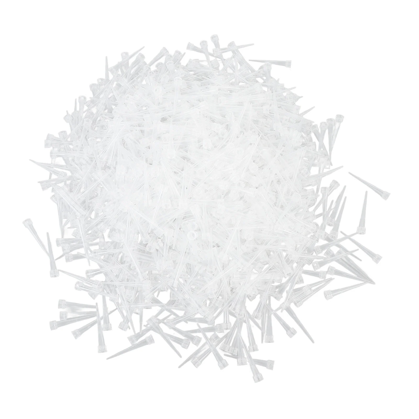1000Pcs Pipette Tips 10ul Plastic Universal Pipette Tips for Laboratory Analysis Home Projects Plant Research