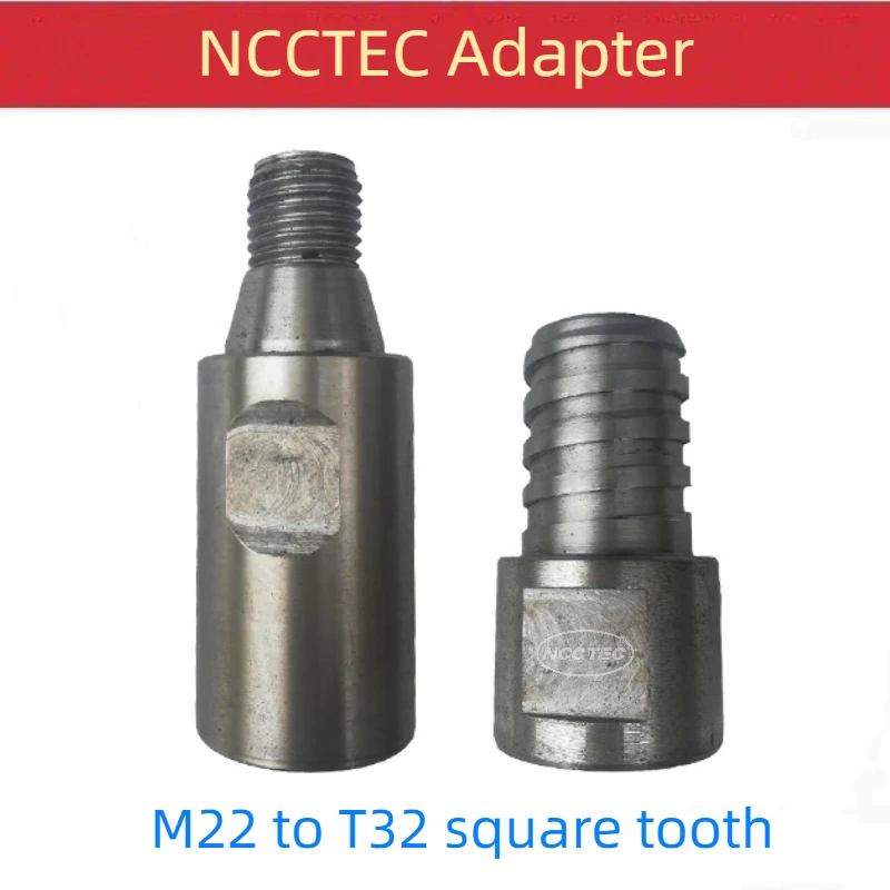 

adapter connector M22 female male convert to T32 square tooth thick screw for diamond drill machine core drill bits exchange