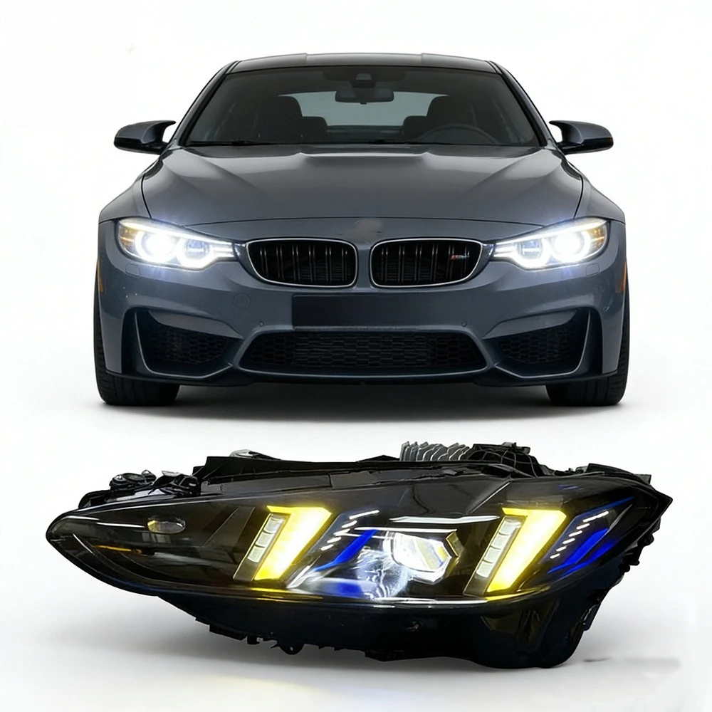 

Автомобильные светодиодные фары Auto-Y для M4 G82/G29 M3 425i/430i/435i G22 - 6000 люмен, 12В, синий цвет