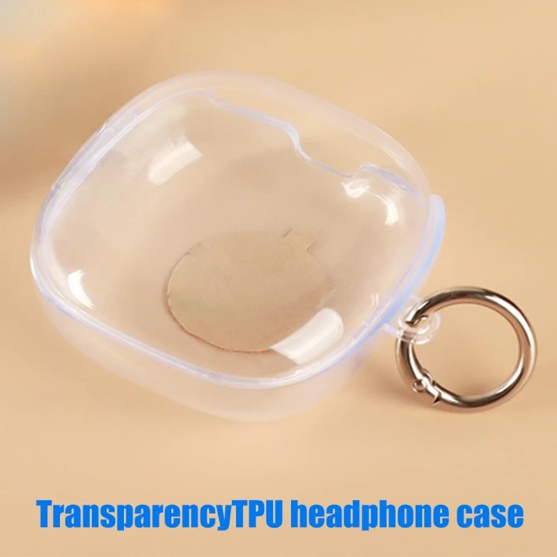 Transparent TPU Protective Case For SHOKZ OpenFit Air 2 Earphone Clear Design with Separate Upper and Lower Sections