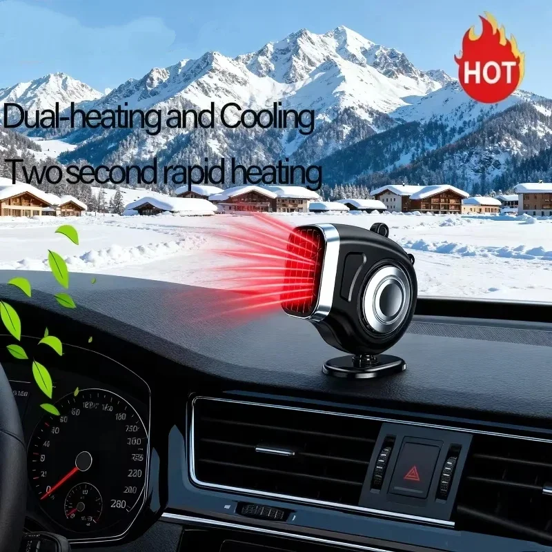 Lenovo Thinkplus Hipacool 12V/24V Car Heater 2-in-1 Heat Cool Fan Plug in Cigarette Lighter Defroster Heat Defogger For Car