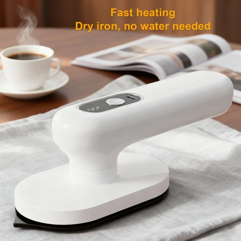 1200mAh Rechargeable Clothes Dry Iron Rapid Heating Folding Small Portable Handheld Iron Wrinkle Remover For Home Travel