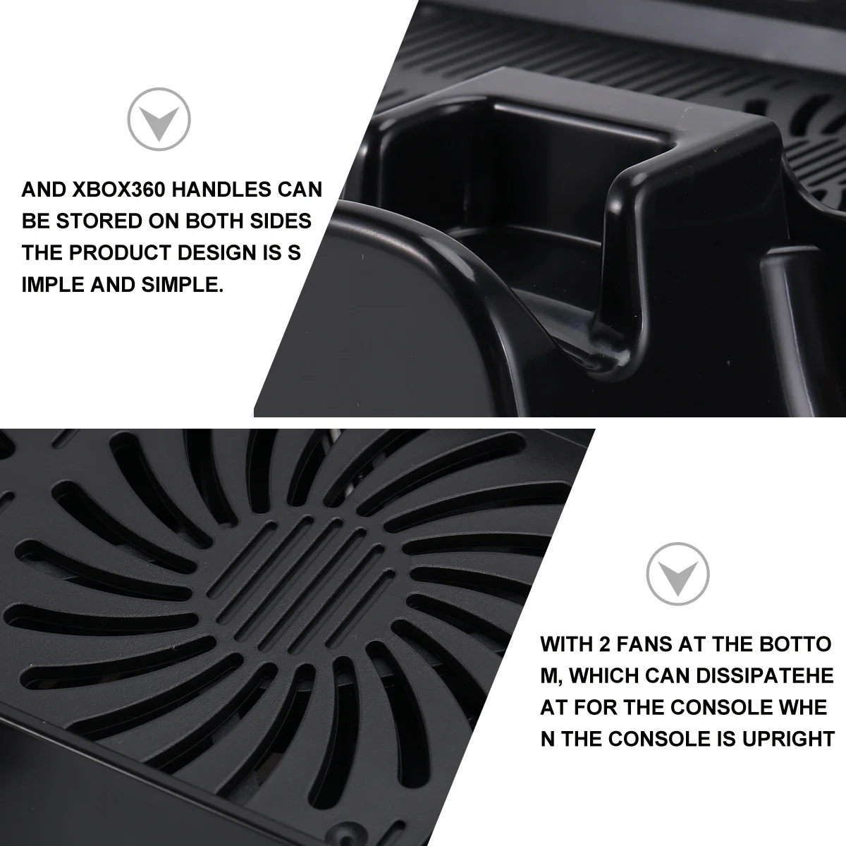 

1pc Cooling Fan Stand For Laptop Game Console, Lightweight Portable Design With Temperature Control, Dual Usb Ports,