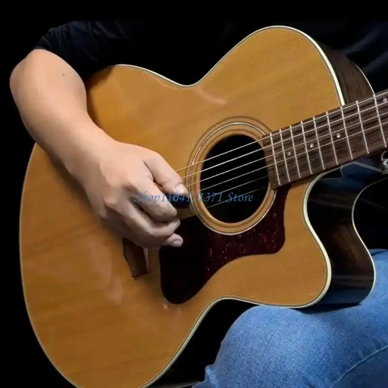 P9FC Guitar Bow Double Side Playing Bow Thin Guitar Bowing Device Plastic Guitar Tunings Tone Pick Accessories Durable