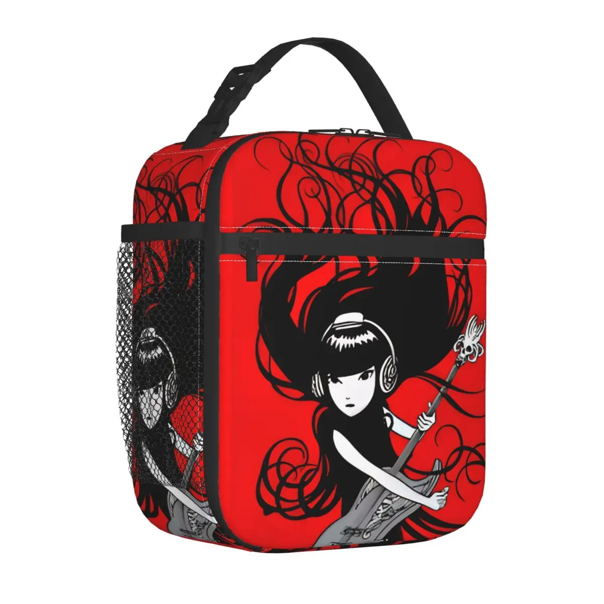 E-Emily The Strange Poster Art Insulated Lunch Bags Thermal Bag  Meal Container Portable Tote Lunch Box Food Bag Work Outdoor