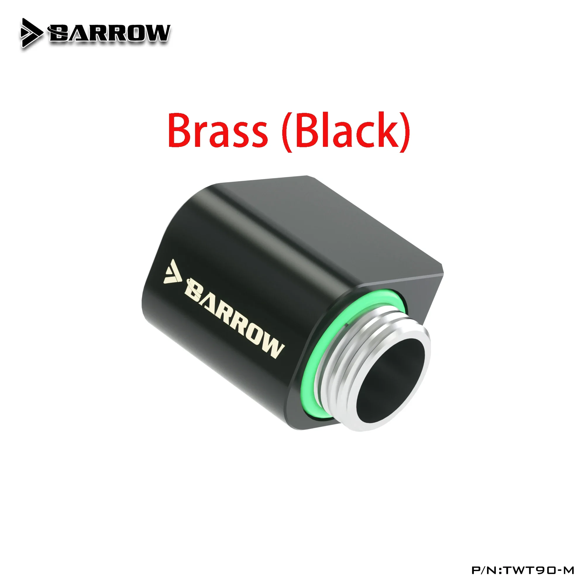 Imagem -03 - Barrow 90 Graus de Encaixe 360 Graus Rotary Offconjunto g1 Thread Curto 21 Milímetros Cotovelo Conector para Computador Líquido Construir