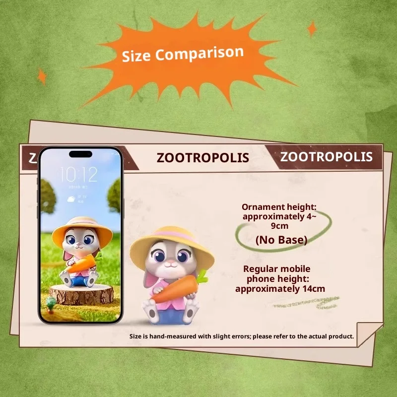 سلسلة ديزني زوتوبيا تكون جيدة والجلوس صندوق أعمى التماثيل لطيف شخصية الحرف اليدوية ديكور سطح المكتب الحلي القابلة للجمع