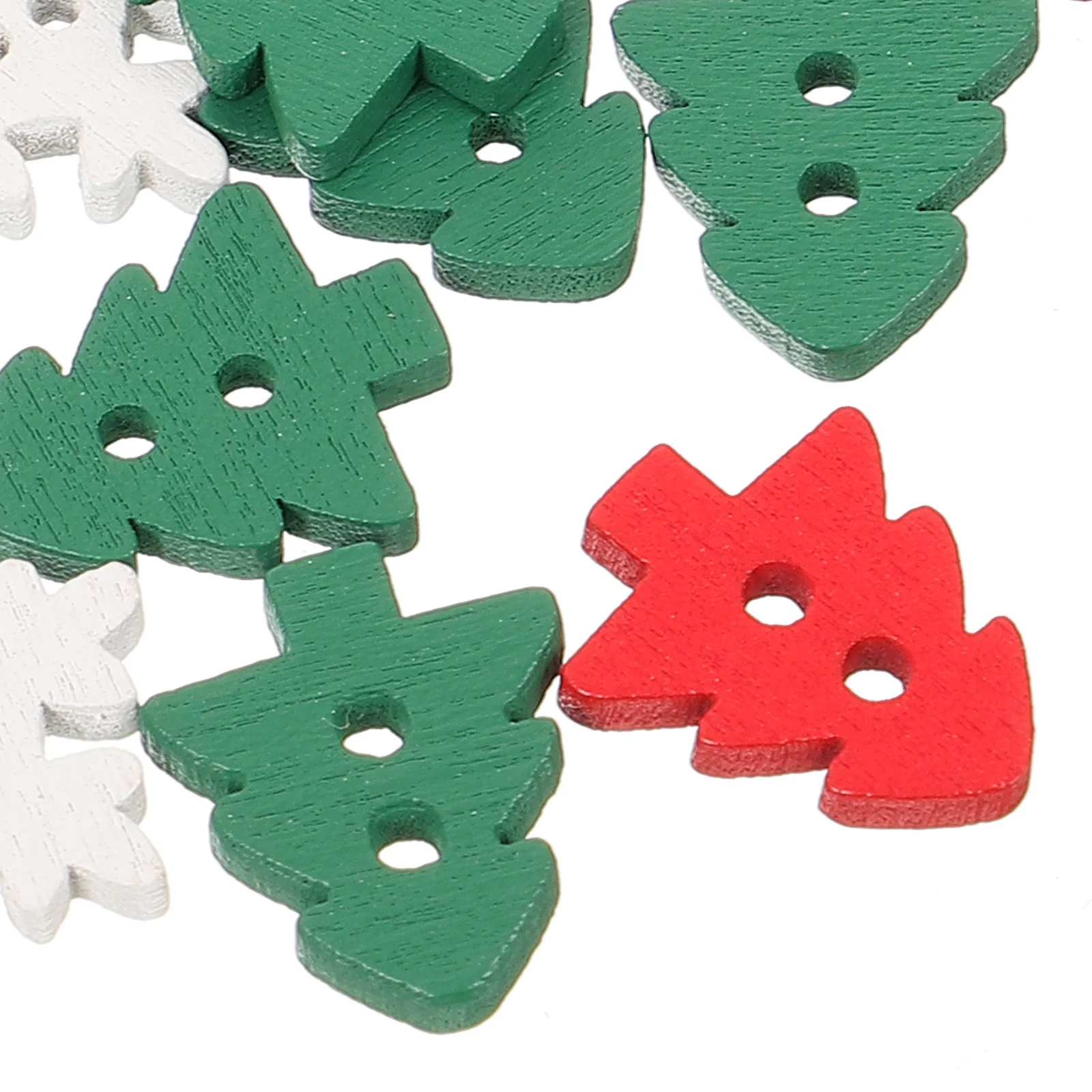

100Pcs Snowflake Wooden Buttons Handmade Craft Buttons for Sewing DIY Clothes Decor Retro Style Coat Button Replacement