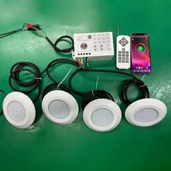 RGB LED Pool Light 12W Bluetooth APP Control Outdoor/Indoor Underwater Light Fountain Landscape Lamp Piscina Luz Spotlight