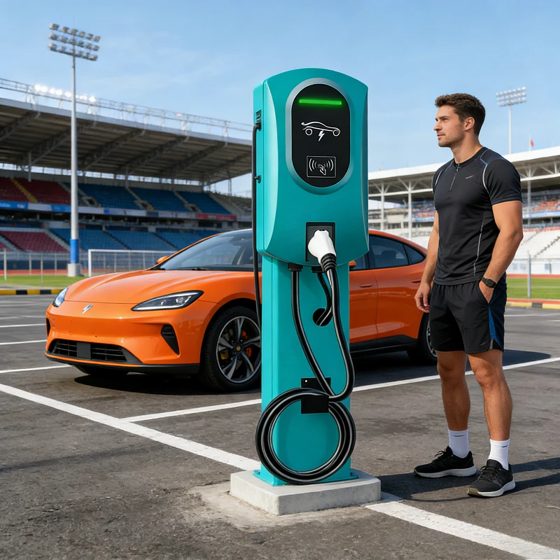 Customized Floor Mounted 60KW 240KW DC Charging Pile 7 Inch Screen Electric Car Fast Charger